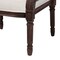 Bali & Pari Desmond Traditional French Beige Fabric and Dark Brown Finished Wood Accent Chair 238-13339-ZORO - alternate 5